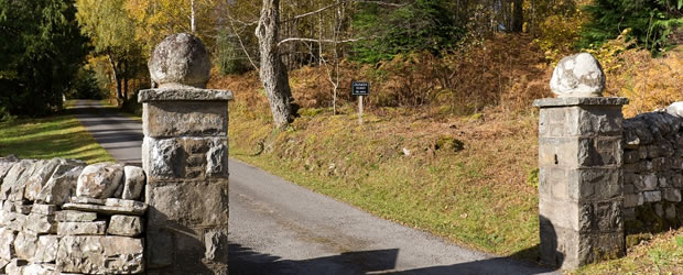 Entrance to Craiganour Estate